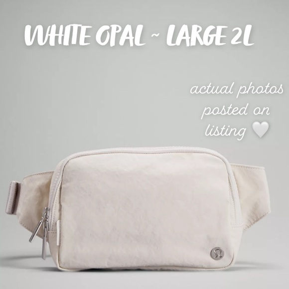 lululemon athletica Handbags - NWT LULULEMON everywhere belt bag white opal large 2L